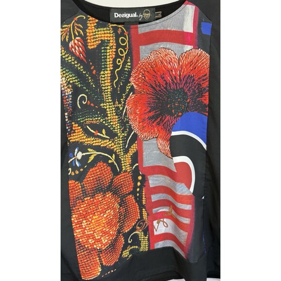 Desigual by christian Lacroix ladies long sleeve top tunic blouse size M - Picture 5 of 12